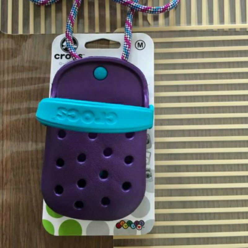 New Original Crocs Pouch Hp fur for Kids Pink Purple Crocs Hp Case Kid Tempat Hp Anak pouch  croc