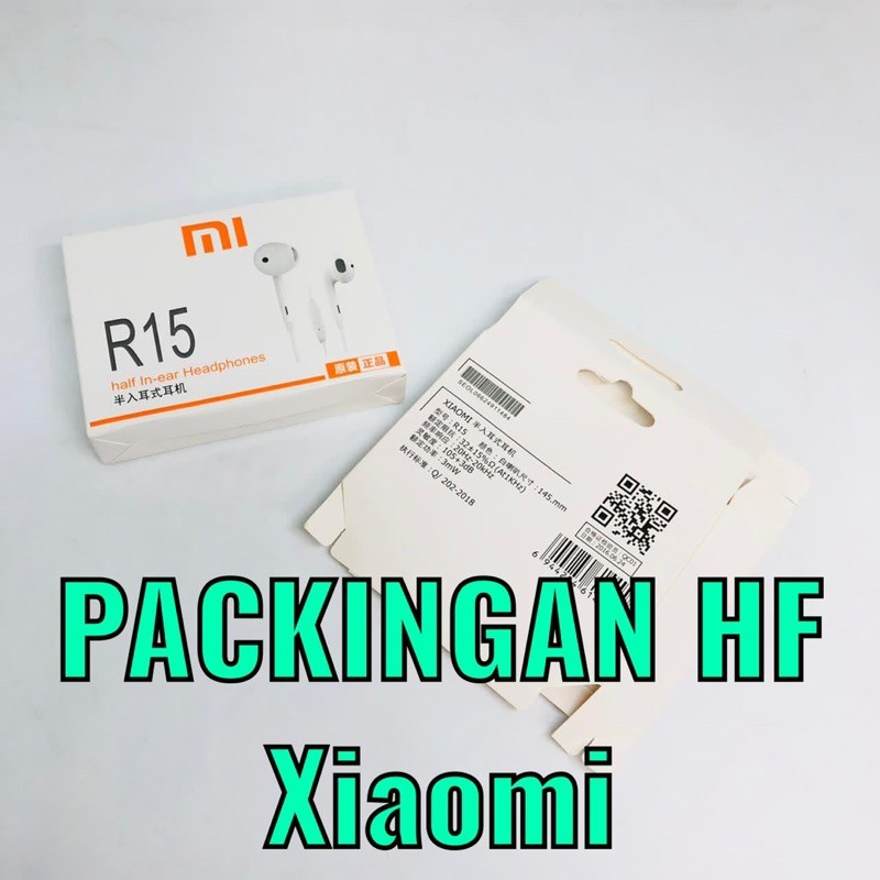 PROMO FLASH SALE PACKINGAN HF OPPO R15/ KOTAK HANDSFREE R-15 / DUS PACKING EARPHONE /BOX ONLY