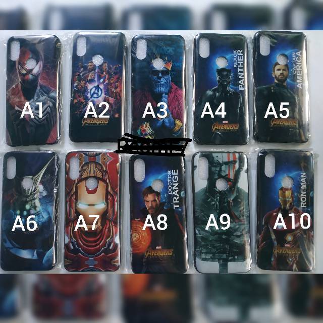 Case karakter redmi note 7 6 7a samsung m20 vivo v15 fuze lucu murah