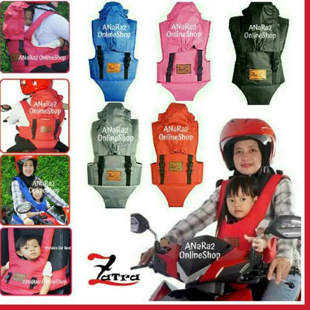 SABUK BONCENGAN ANAK ZATRA | Sabuk Boncengan Motor Anak Depan Belakang | Safety Belt Gendongan Anak