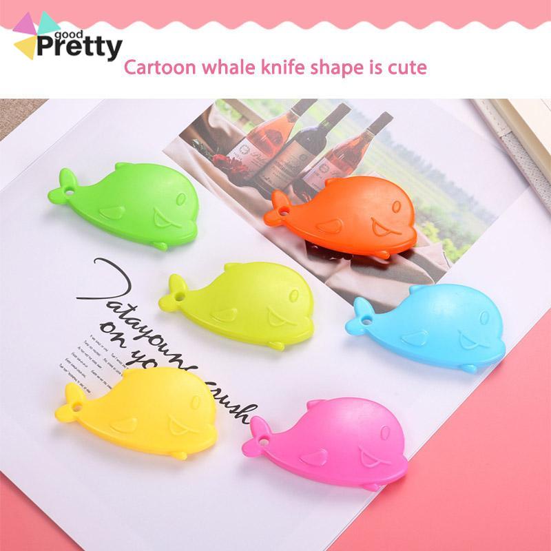 Mini Kartun Pemotong Utilitas Kecil Portabel Pemotong Unboxing Wortel Dolphin Whale Art Paper Cutter - PD