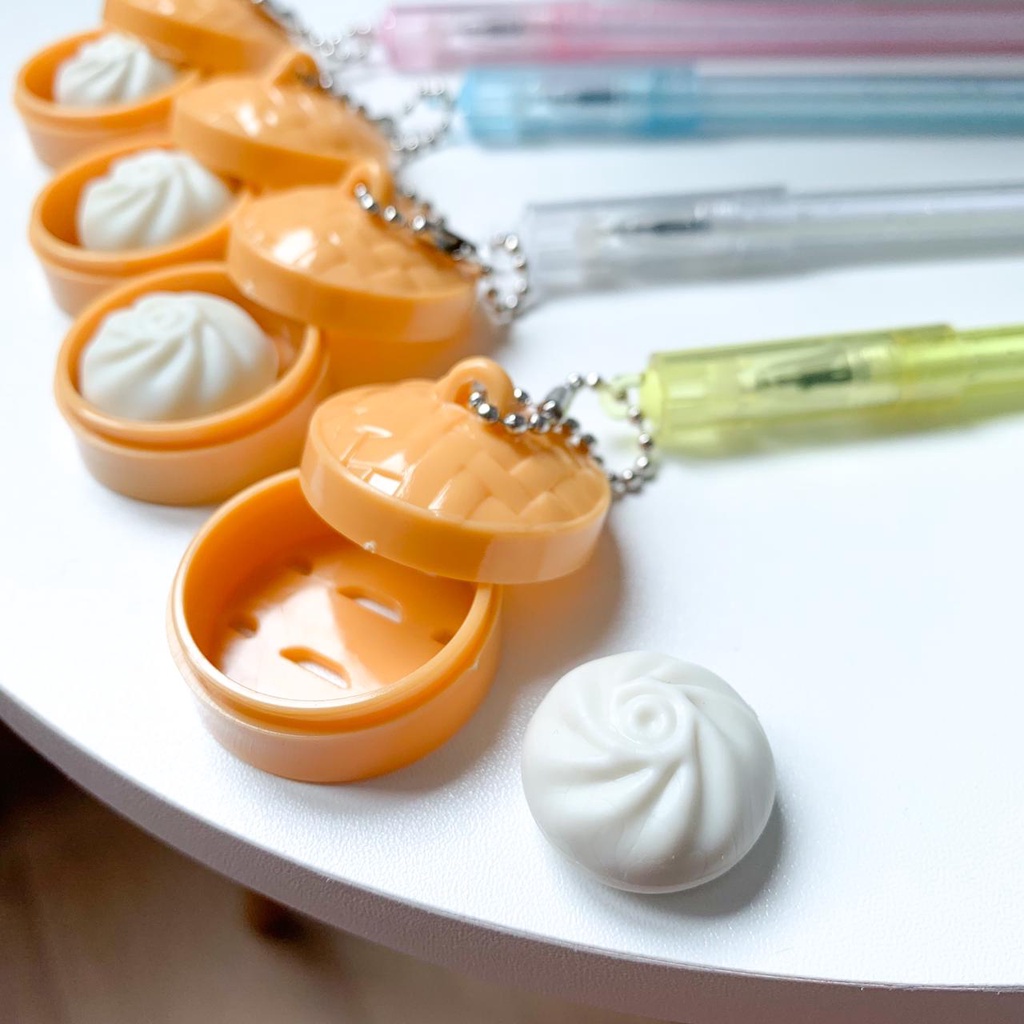 

12 pcs PULPEN DIMSUM BAKPAU / PULPEN MAKANAN / PULPEN GANTUNG LUCU ALAT TULIS SEKOLAH ANAK LUCU MURAH BISA COD