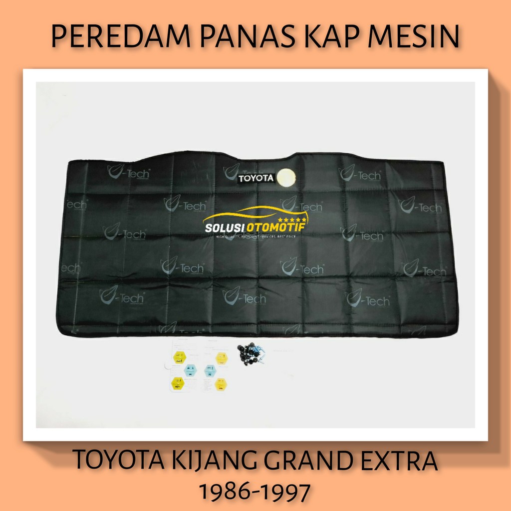 TOYOTA KIJANG GRAND EXTRA 1986-1997 Peredam Panas Kap Mesin Aksesoris Variasi Mobil VTECH Ori