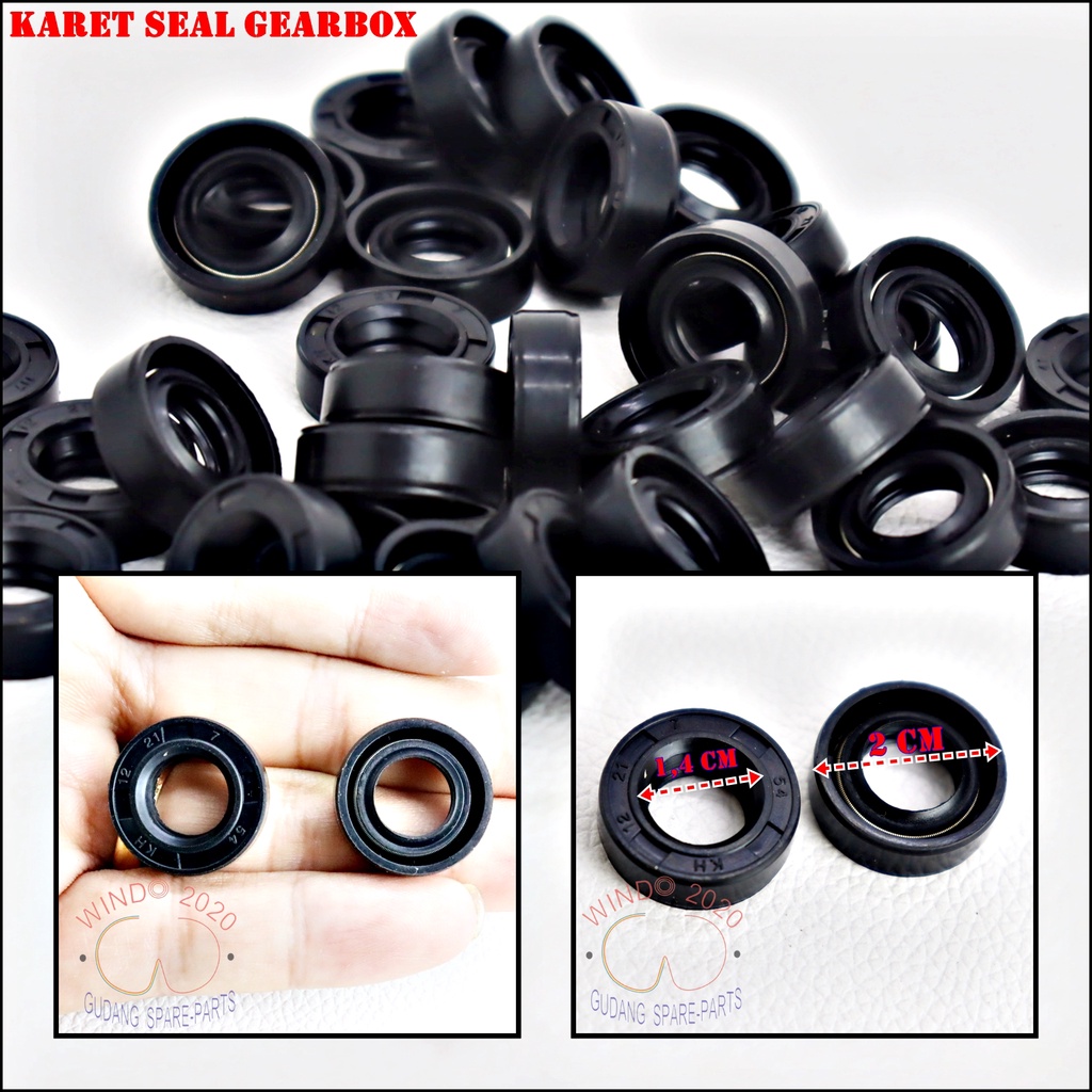 KARET SEAL / SIL / SIEL GEARBOX MESIN CUCI  12-21 | GERBOX / GEAR BOX SEAL AS 12X21 / 12 - 21