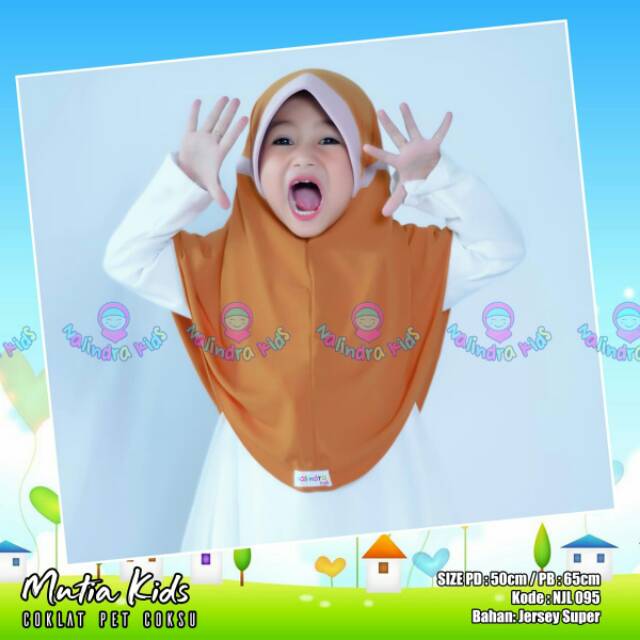 Jilbab instan anak Serut Mutia Sermut Ori Nalindra  Hijabs