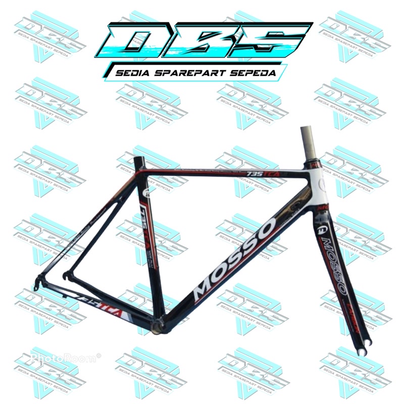 FRAME MOSSO 735 TCA 700X52 BLACK RED 700C