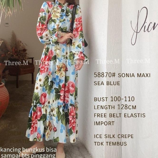 ☋ Sonia Maxi Gamis Import 58870 3M ♪
