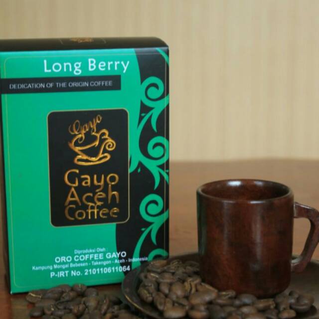 

Kopi Gayo LONG BERRY isi 250 gr (100%ORIGINAL) Tersedia Kemasan Bubuk & Biji