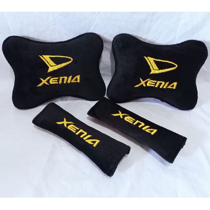 aksesoris interior mobil Daihatsu Xenia headrest & seatbelt