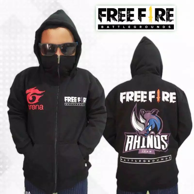FREE FIRE RHINOS COD  PROMO JAKET NINJA ANAK FREE FIRE EVOS PREMIUM JAKET GAME MOBILE MABA