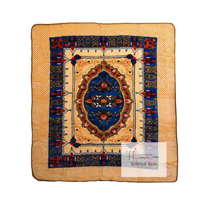 Jual Selimut Bulu Halus Tebal Batik (Cardinal) 220 X 240 Cm Ready Stok