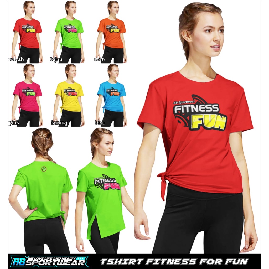 AB SPORTWEAR T-SHIRT PENDEK FITNES FOR FUN