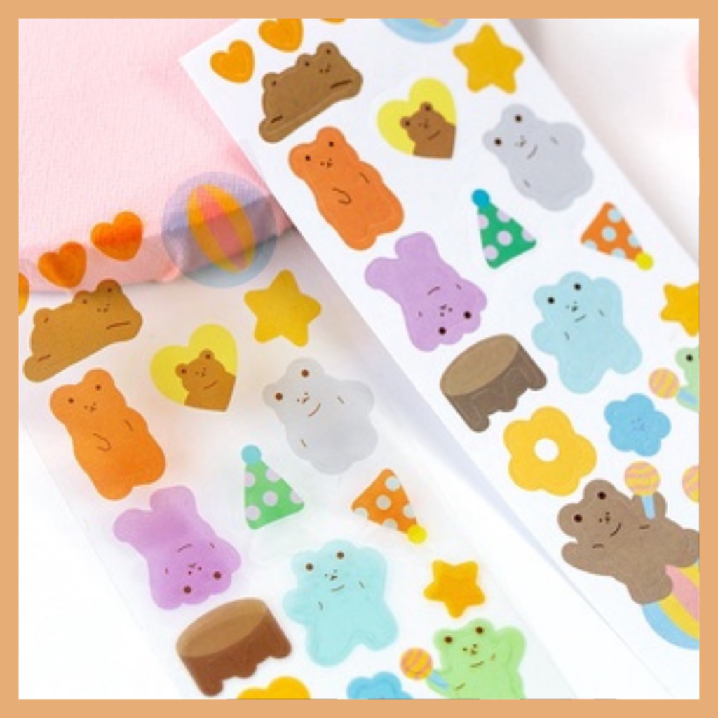 

2PCS Sticker Lucu Aesthtic Cute Botol Air Minum Anak Sticker Laptop Stiker Diary HP botol minum