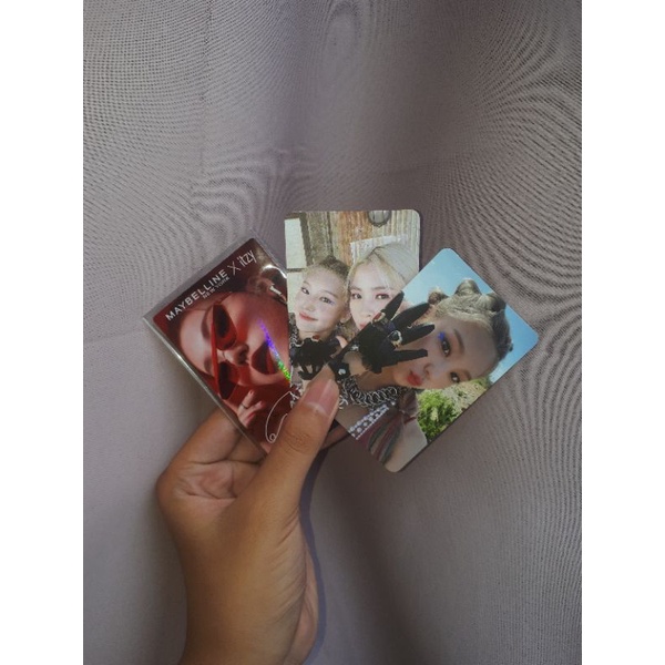 (Official Murah Langsung Kirim) ITZY Maybelline Yeji Ryujin Photocard Unit Notshy Thanos