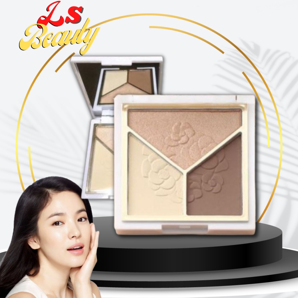 Lameila Pallete Eyeshadow Pallete 3 Warna Highlight 3D Tahan Lama LS 5097