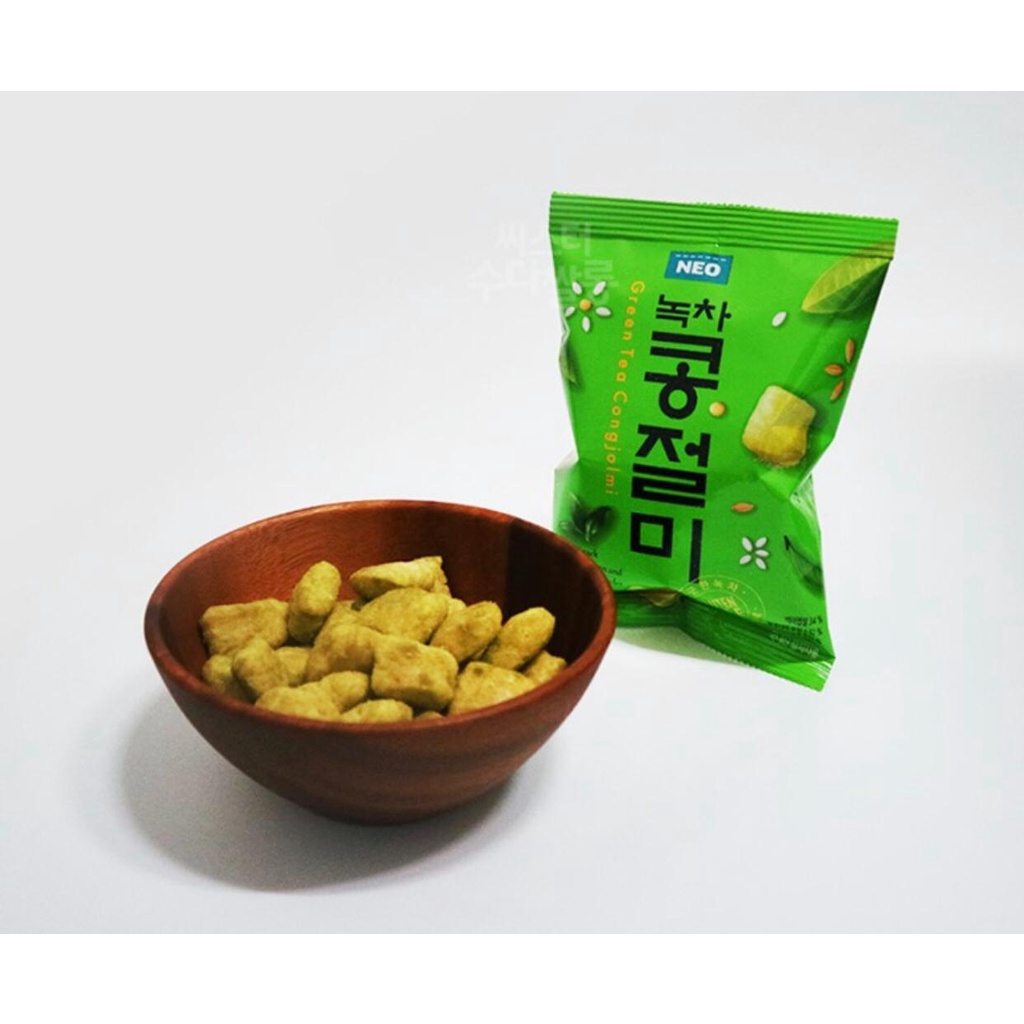 

Neo Congjolmi Green Tea - Snack Korea Krakers Beras Rasa Green Tea