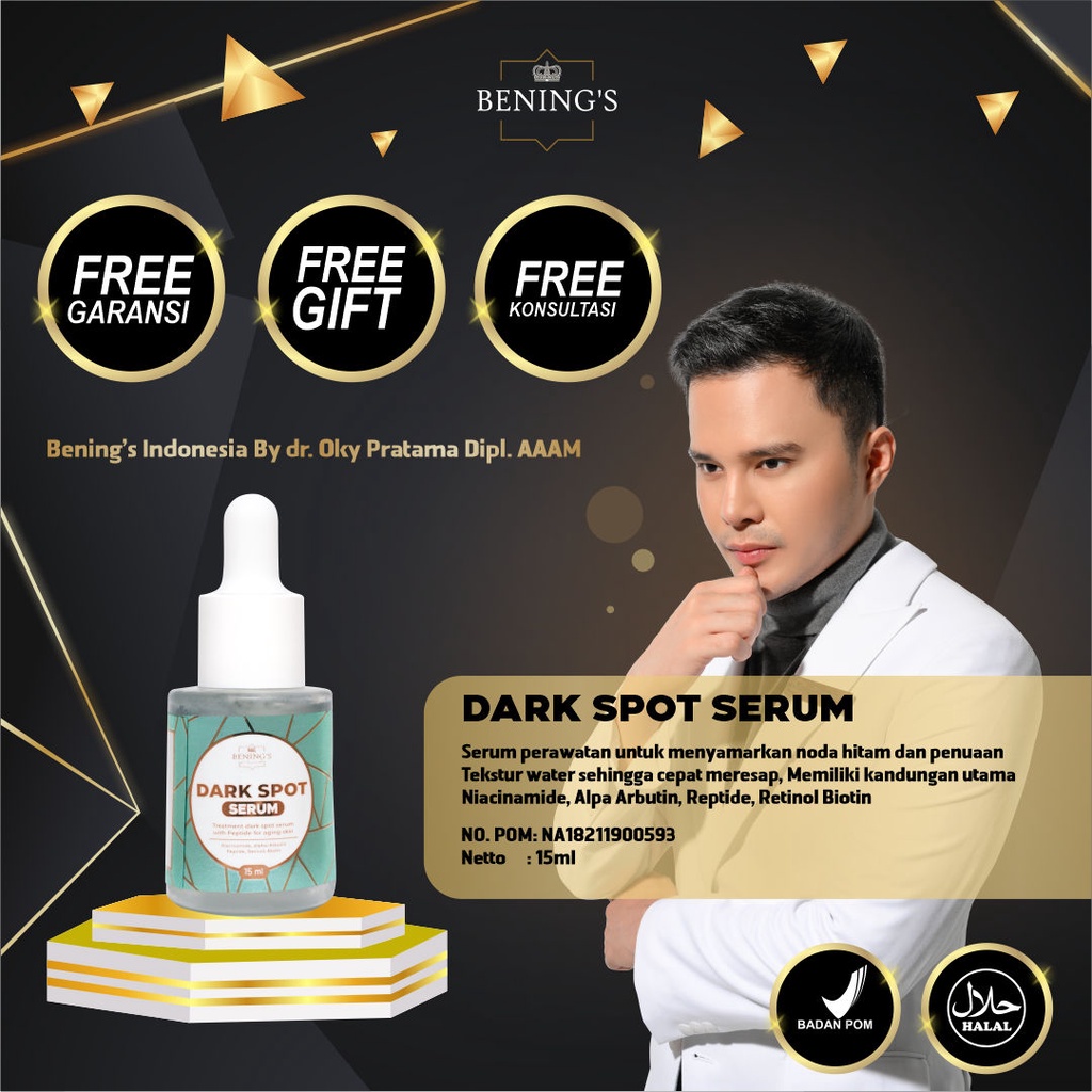 Darkspot Serum Bening Skincare  Dr Oky Pratama (Benings Clinic) Serum Anti Flek Hitam