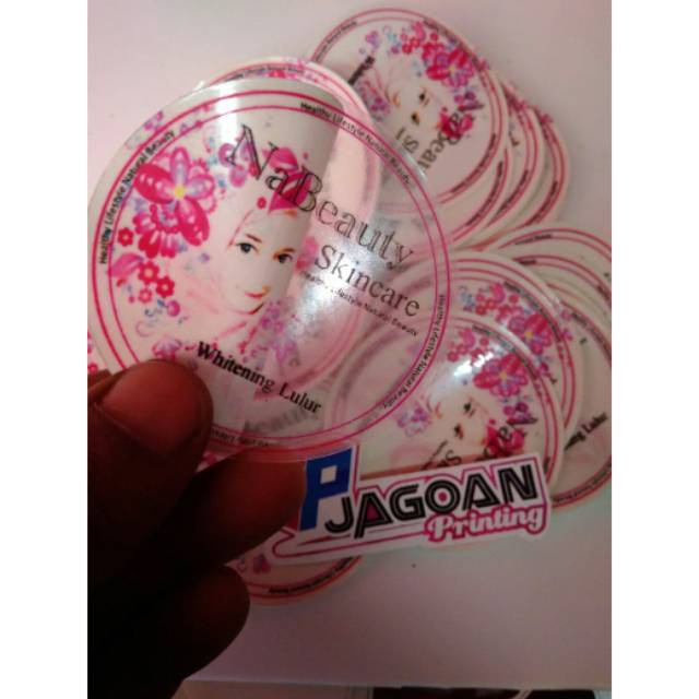

STIKER LABEL PRODUK / STIKER TRANSPARAN / LABEL BENING