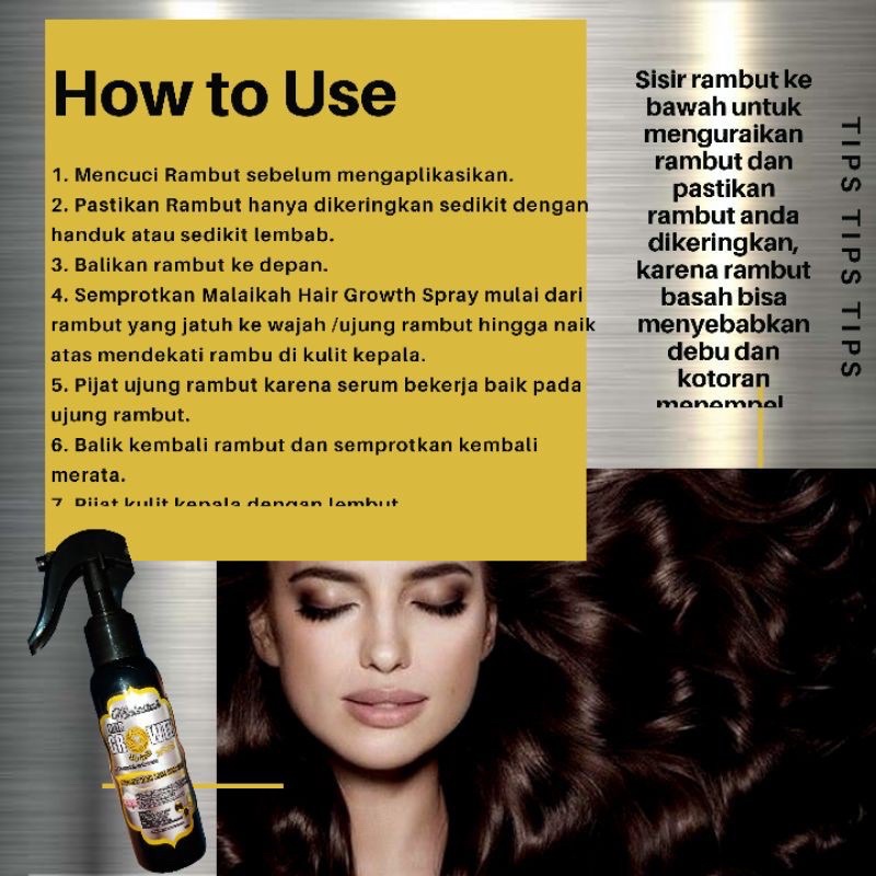 Serum Obat Penumbuh Rambut Botak dan Rontok Parah Malaikah Hair Growth