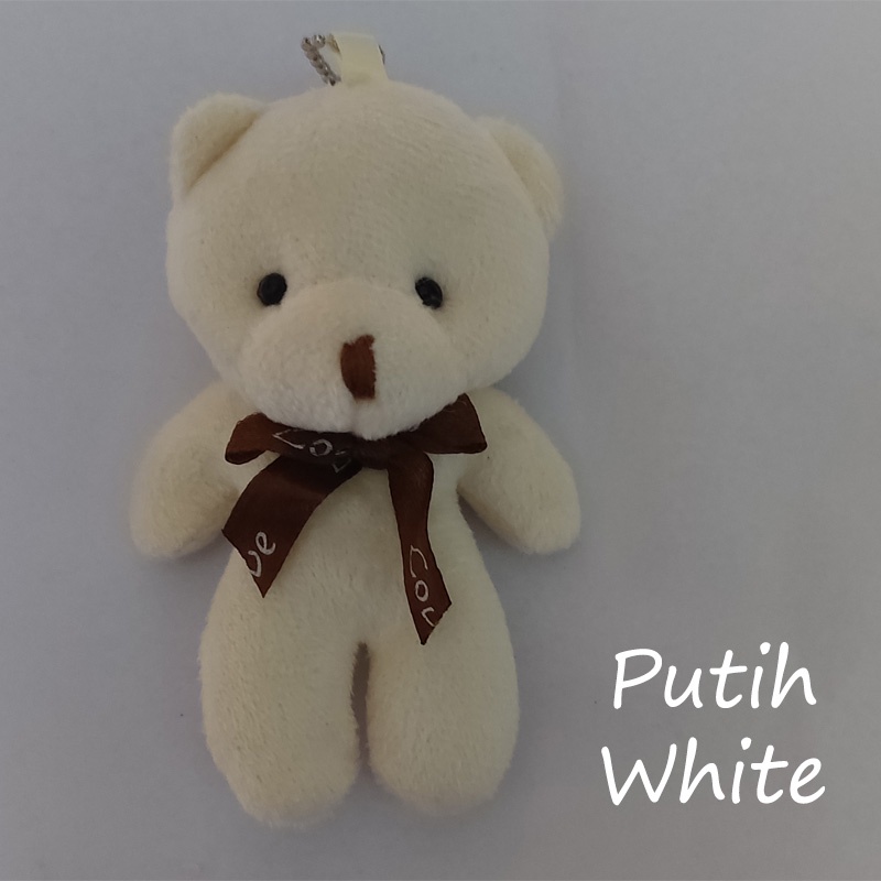 Gantungan Kunci Beruang Boneka Kecil Teddy Bear Keychain Keyring Kado Lucu Imut