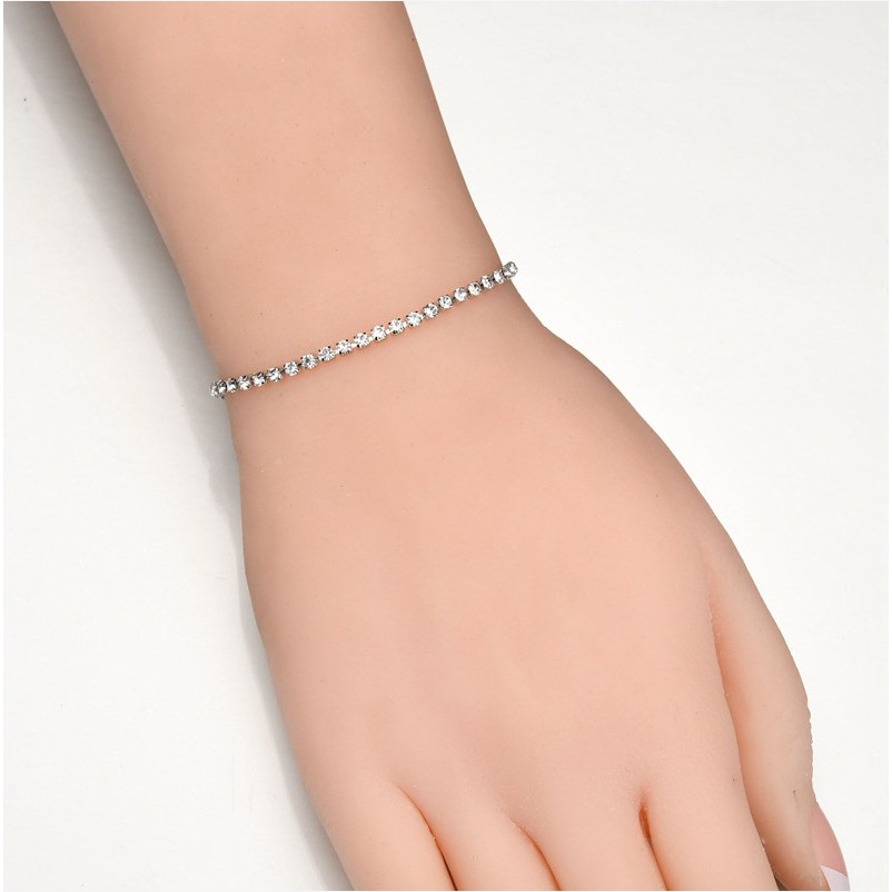 Gelang Serut Adjustable SIMPLE Bracelet Korea Fashion Cakar Sederhana Berlian Diamond Wanita Cewek