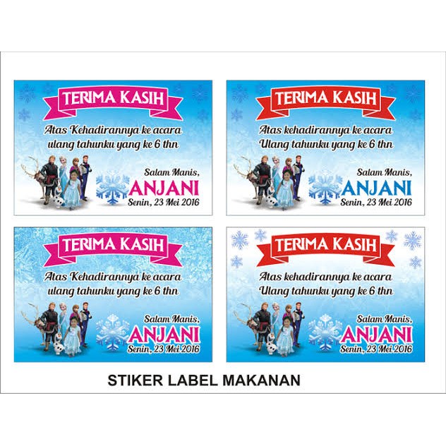 

Sticker. Sticker ultah. Sticker ulang tahun. Stiker label. Sticker murah ukuran 5x6 cm