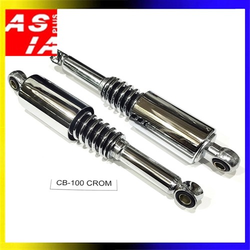 SHOCK BELAKANG ORI NAKASONE D4Z VARIASI RACING MOTOR HONDA CB 100 CROM