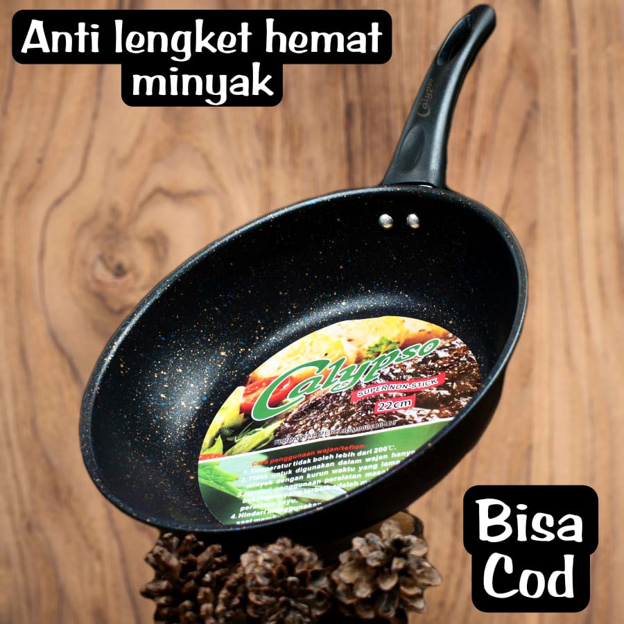 Penggorengan Wajan Fry Pan Teflon Anti Lengket Dan Anti Gores