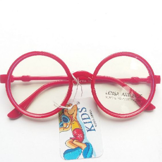 Kacamata Anak Bulat AntiBlue | YT489AB-Merah