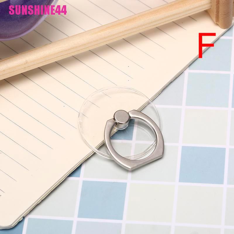 (SUN44) 1pc ring stand holder Transparan Untuk Handphone