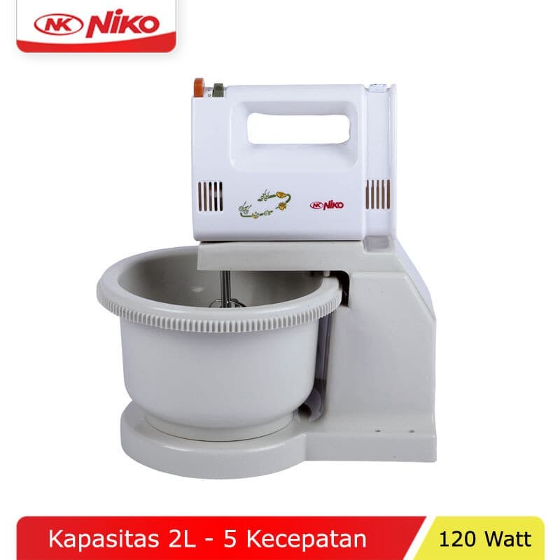 Mixer Stand Pecampur Makanan Niko NK-628 Kapasitas 2liter Multifungsi