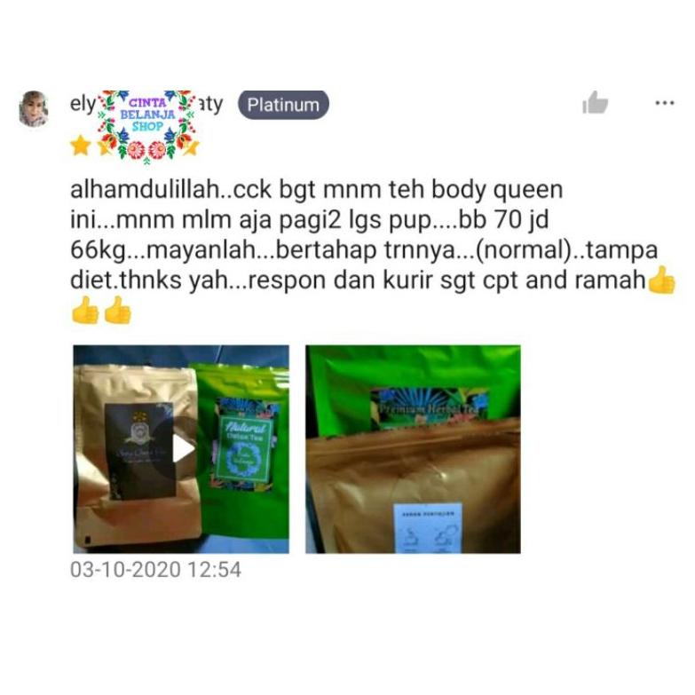 

[KODE ZP67T] body queen tea plus TEH DETOX /TEH HERBAL/TEH BODY