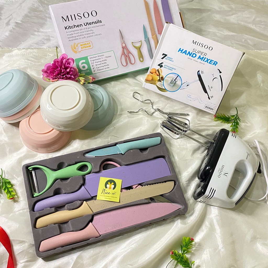 

KADO NIKAHAN / KADO NIKAH - TEMA ALAT MASAK - PISAU SET - MIXER