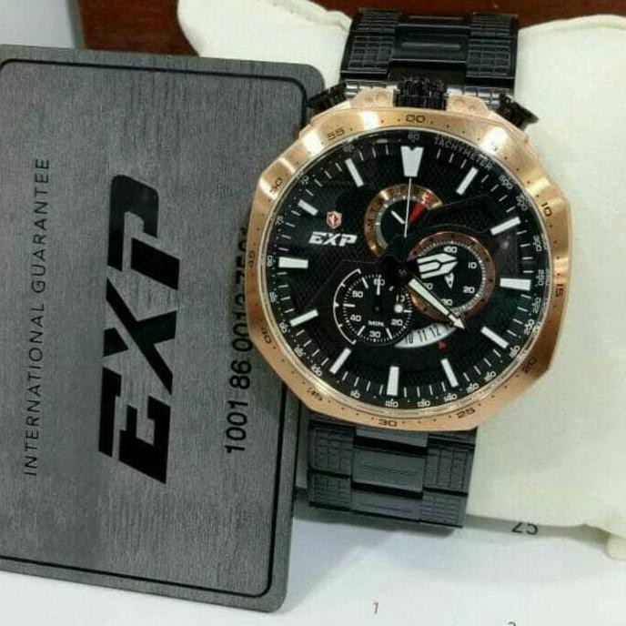 Super Sale JAM TANGAN EXPEDITION 6745 EXP PRIA SPORTY ROSEGOLD BLACK ORIGINAL Ready Stock