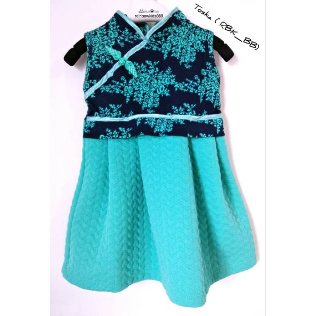 Dress Anak Model Shanghai / Dress Chinese Anak / Dress Model Batik Anak / Dress Pesta Anak