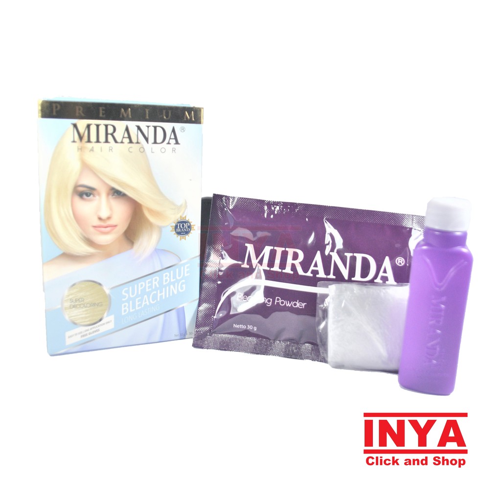 MIRANDA SUPER BLUE BLEACHING - SUPER DECOLORING 30gr+30ml - Pewarna Rambut