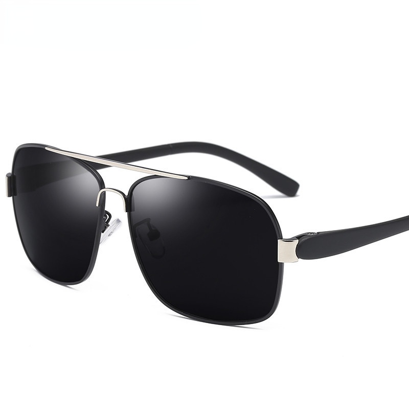 Kacamata Hitam Polarized Night Vision Dengan Frame Metal Untuk Pria Mengemudi