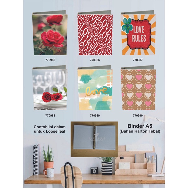 

Binder A5 / Binder Note A5 / Love / Set 3019