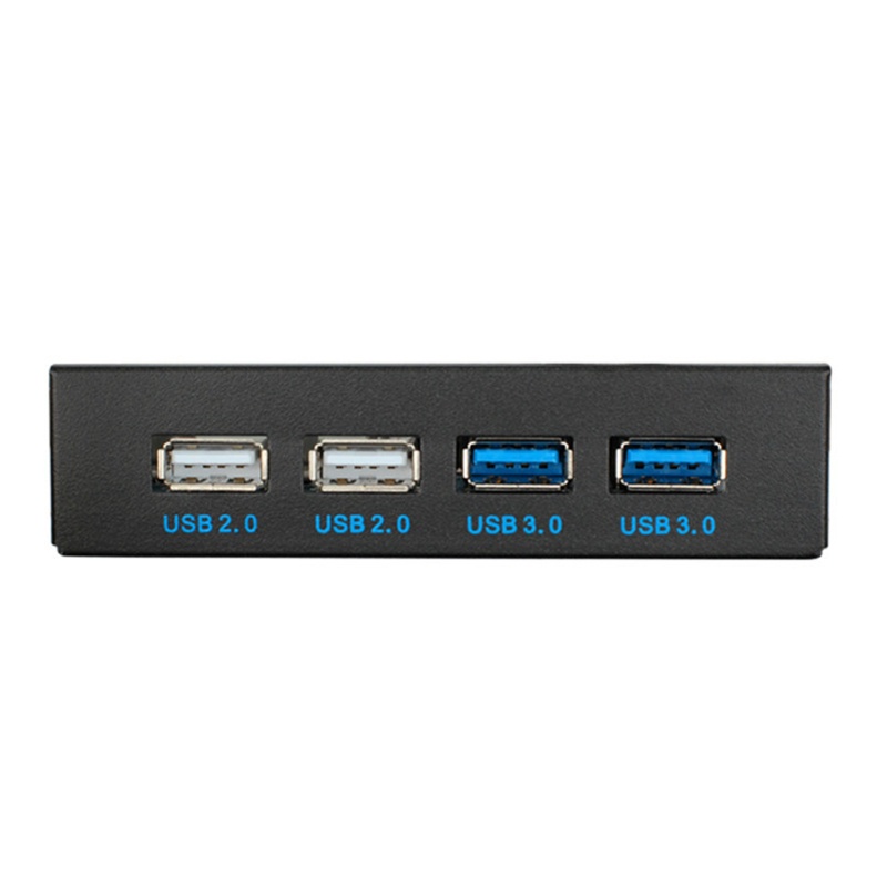 Btsg USB Floppy Drive Front Bay 4port Panel Depan PC 9p/19P Ke USB 3.0 2.0 Adapter