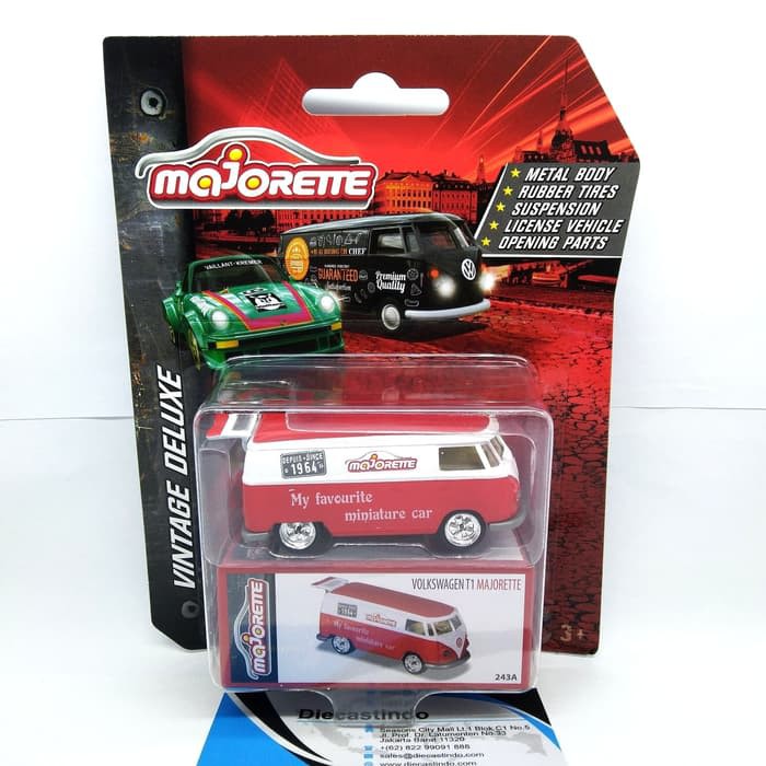 dct283 Majorette 1:64 Vintage Deluxe Volkswagen T1 Majorette