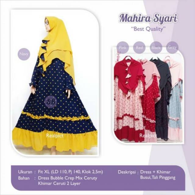 Dress mahira syari gamis (realpict)