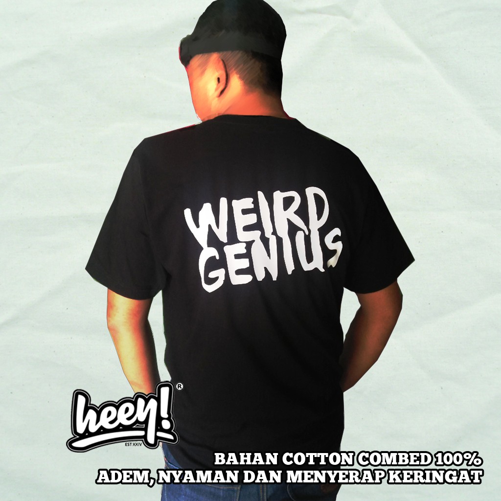 KAOS JUMBO WEIRD GENIUS REZA ARAB KAOS MUSIK BAND READY JUMBO BIGSIZE  3XL 4XL
