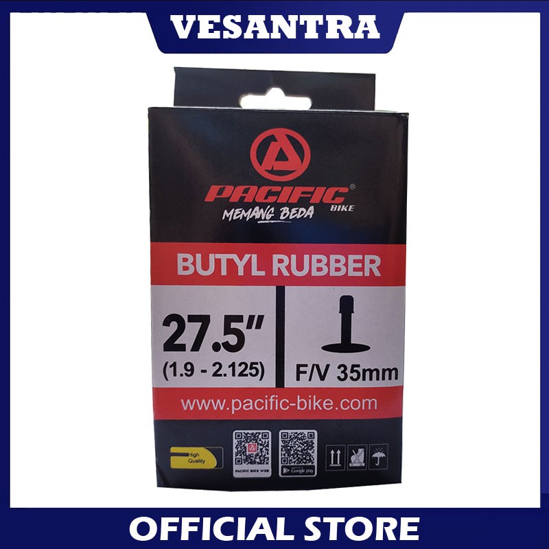 Pacific Ban Dalam Sepeda 27.5 x 1.90-2.125 fv 35mm Presta Valve