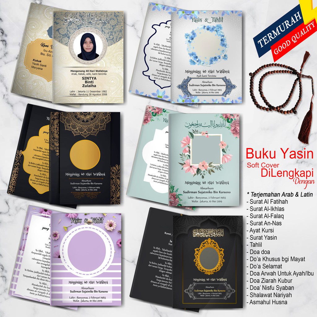  cetak  buku yasin tahlil dan  foto  Shopee Indonesia