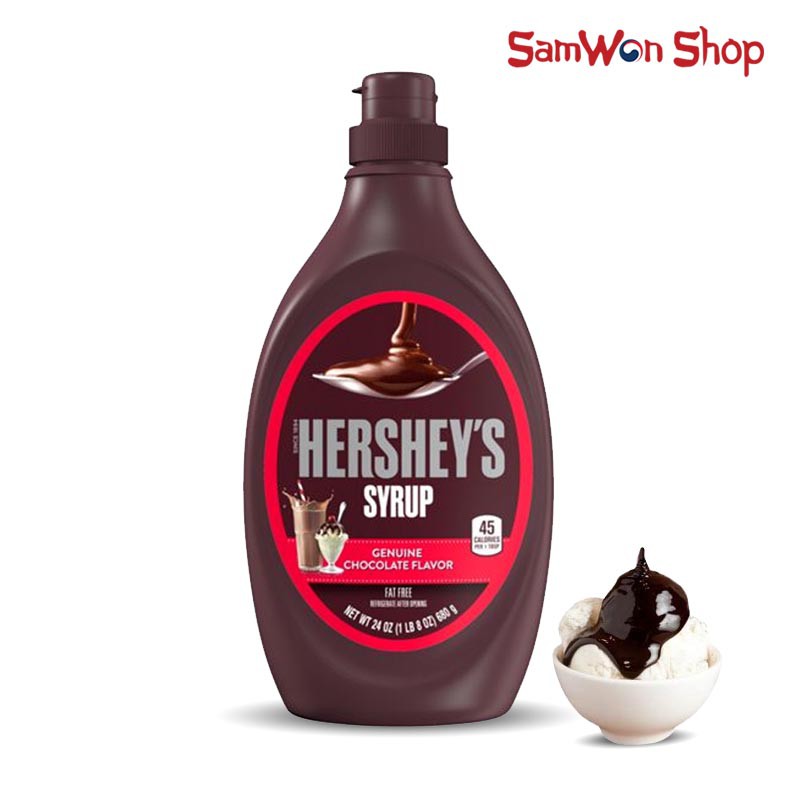 Hersheys Chocolate Syrup 680 Gram - Sirup Rasa Cokelat Fat Free Shopee Indonesia