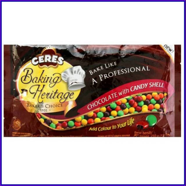 

CERES BAKING HERITAGE CHOCOLATE WITH CANDY SHELL