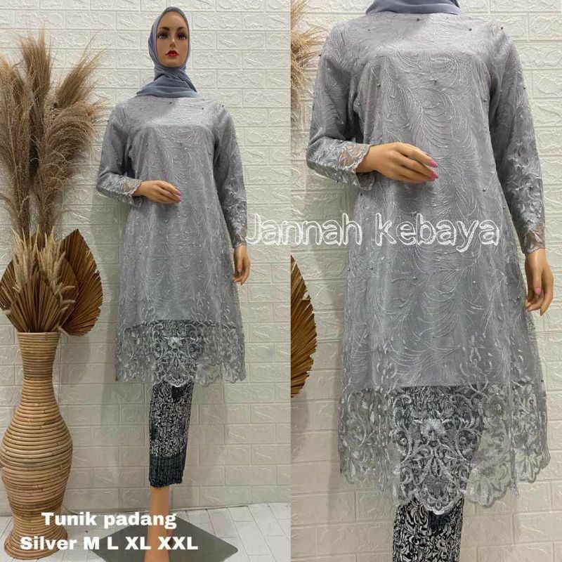 (REALPICT) SETELAN KEBAYA TUNIK PADANG/FREE MASKER/KEBAYA PESTA/KEBAYA WISUDA/SETELAN KEBAYA MODERN/DFS