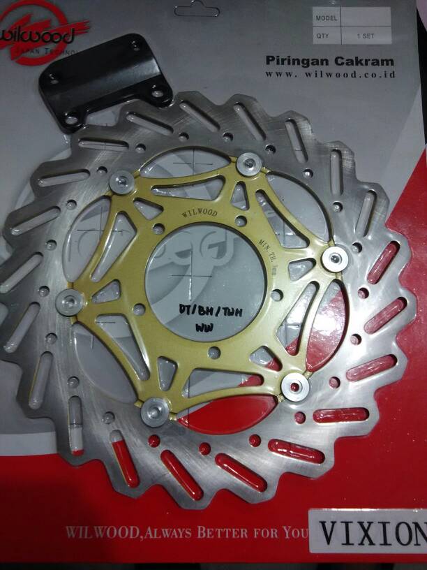 cakram piringan piring rem depan lebar variasi sport vixion
