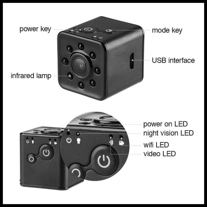 Jual Kamera Spy Wifi Waterproof Full Hd Sq 13 - Kamera Pengintai Mini Wifi - Tanpa Memory