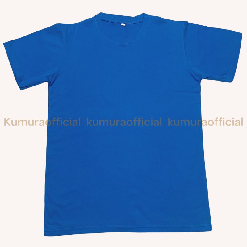 [kumura] Kaos Polos BIRU BENHUR basic cotton combed 30s / kaos pria wanita katun kombed / basic premium cotton tee / baju polos unisex for daily hangout